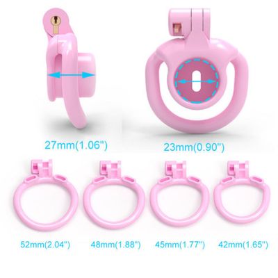 Nylon Inverted Male Chastity Sissy Cage