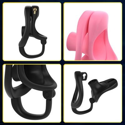 Next-Level Inverted Chastity Cage with Ball Support
