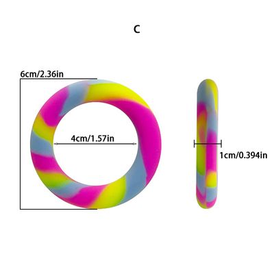 Triple Silicone Colourful Cock Ring Set