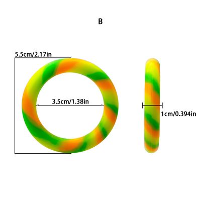 Triple Silicone Colourful Cock Ring Set