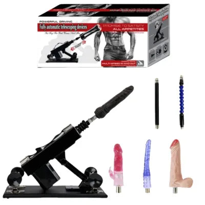 Thrusting Sex Machine – ​Adjustable 6 Attachments & Plug-In Power