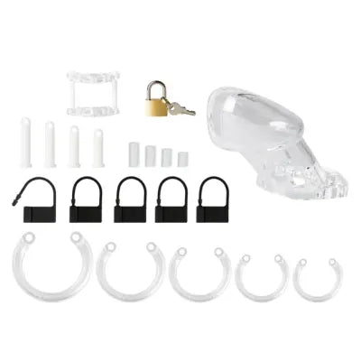 Starter Chastity Device With 5 Size Penis Ring
