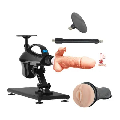 Thrusting Sex Machine – ​Adjustable 4 Attachments & Plug-In Power