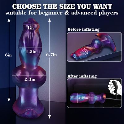 Greedy Hole Inflatable Anal Horse Dildo