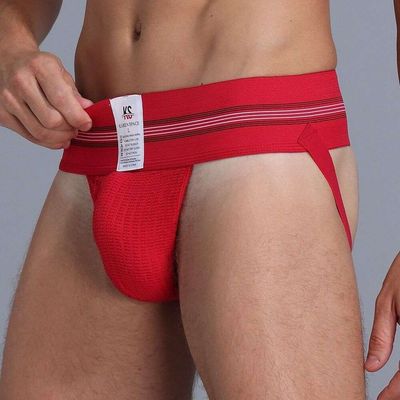 European Classic Design High-Rise Karen Space Red Jockstrap