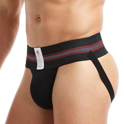 European Classic Design High-Rise Karen Space Black Jockstrap