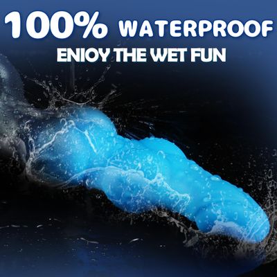 Aqua Dual Knot Fantasy Dildo with Suction Cup