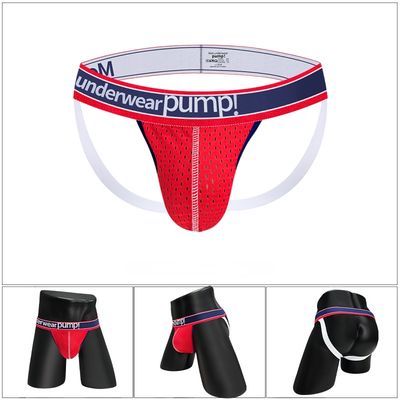 Pump Mens Red Mesh Jockstrap