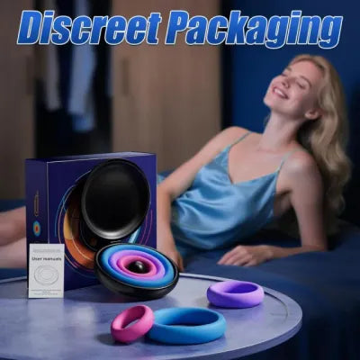 Multicolor 3-Piece Silicone Cock Ring Set