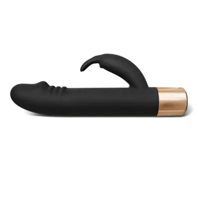 Rechargeable Black Gold Pleasure Rabbit Vibrator