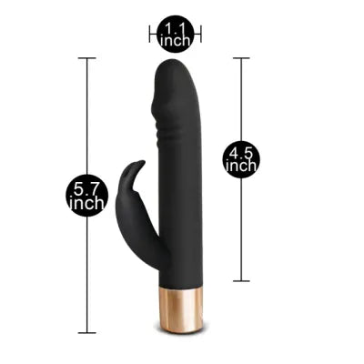 Rechargeable Black Gold Pleasure Rabbit Vibrator