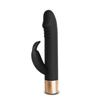Rechargeable Black Gold Pleasure Rabbit Vibrator