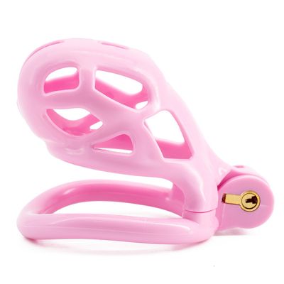 Pink Cobra Lightweight Chastity Cage Built In Lock