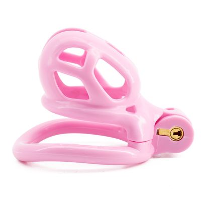 Pink Cobra Lightweight Chastity Cage Built In Lock