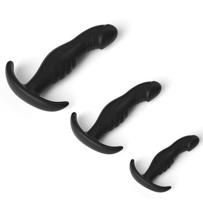 Sleek Curved Silicone Anal Plug Set