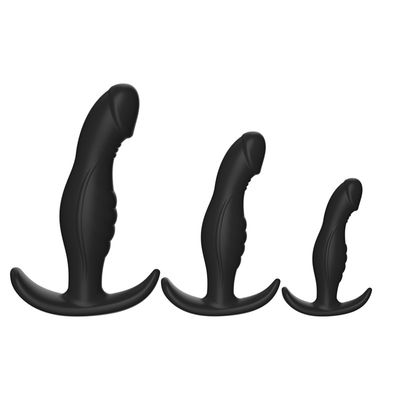Sleek Curved Silicone Anal Plug Set