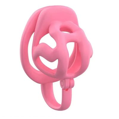 Next-Level Flip Top Chastity Device With Scrotal Support