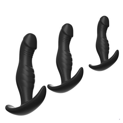 Sleek Curved Silicone Anal Plug Set