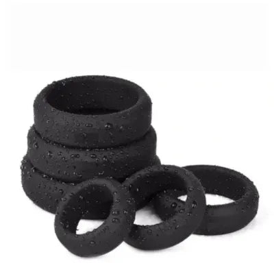 Silicone Cock Ring Set - 6pcs