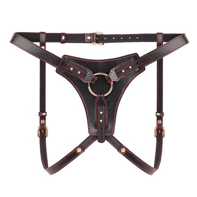 Strap-On Red Stitch Harness For Dildo