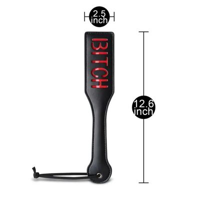 Bitch PU Leather Spanking Paddle