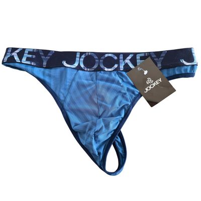 Jockey Men's G-string - Blue Stripes
