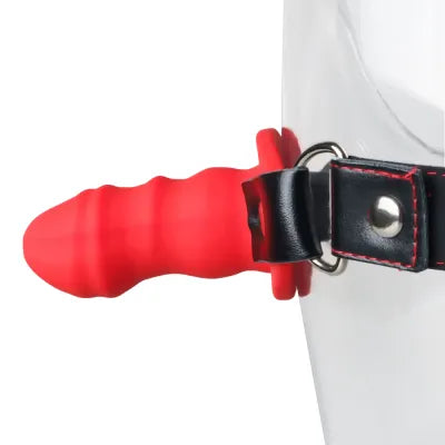 Strap-On Red Leg Dildo Harness